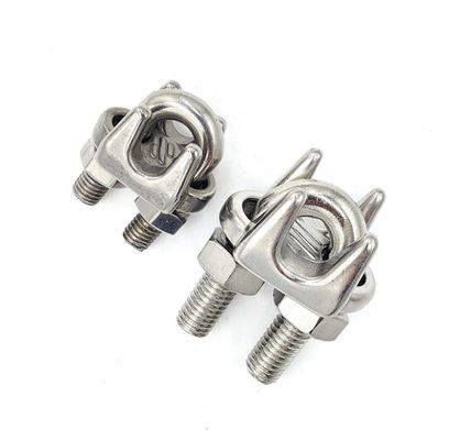 Phẩm chất  DIN 741 Drop Forged Stainless Steel Wire Rope Clamp For Cable End Connections nhà máy