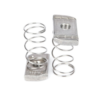 Phẩm chất  Stainless Steel Spring Channel Nuts Precision Machined Galvanized/Zinc/Nickel Plated Chamfered Edges for Mining Application nhà máy